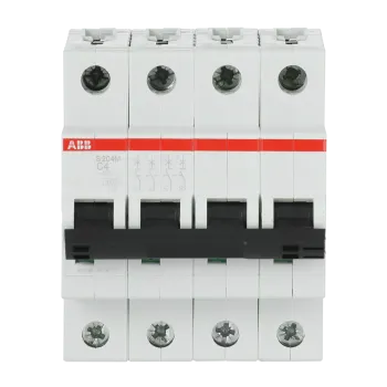 ABB S204M-C4 | Автоматичен прекъсвач | 4P, 4A, крива C
