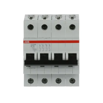 ABB S204M-B10 | Автоматичен прекъсвач | 4P, 10A, крива B