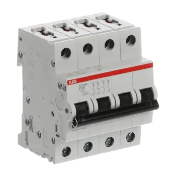ABB S204M-D16 | Автоматичен прекъсвач | 4P, 16A, крива D ABB S204M-D16 | Автоматичен прекъсвач | 4P, 16A, крива D