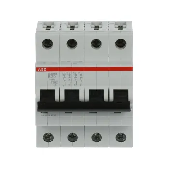 ABB S204M-B20 | Автоматичен прекъсвач | 4P, 20A, крива B