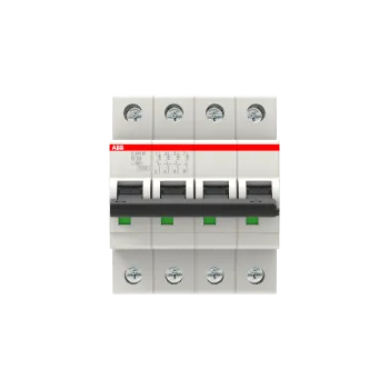 ABB S204M-D25 | Автоматичен прекъсвач | 4P, 25A, крива D