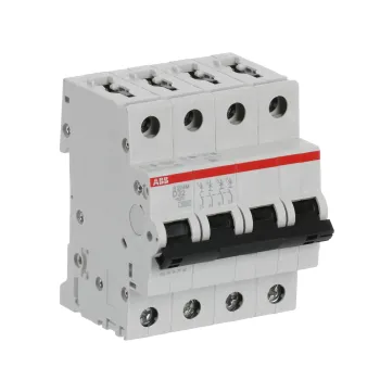 ABB S204M-D32 | Автоматичен прекъсвач | 4P, 32A, крива D ABB S204M-D32 | Автоматичен прекъсвач | 4P, 32A, крива D