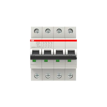 ABB S204M-K40 | Автоматичен прекъсвач | 4P, 40A, крива K