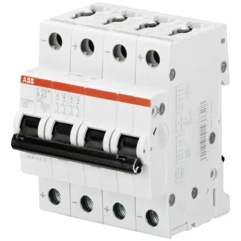 ABB S204M-B10UC | Автоматичен прекъсвач | 4P, 10A, крива B ABB S204M-B10UC | Автоматичен прекъсвач | 4P, 10A, крива B