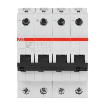 ABB S204M-B25UC | Автоматичен прекъсвач | 4P, 25A, крива B