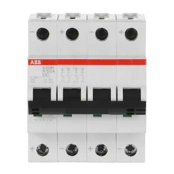 ABB S204M-K50UC | Автоматичен прекъсвач | 4P, 50A, крива K