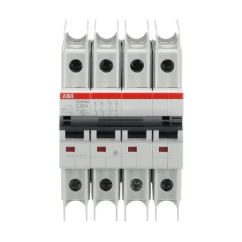 ABB SU204M-C25 | Автоматичен прекъсвач | 4P, 25A, крива C