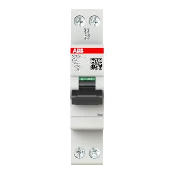 ABB S202CL-C4 | Автоматичен прекъсвач | 2P, 4A, крива C