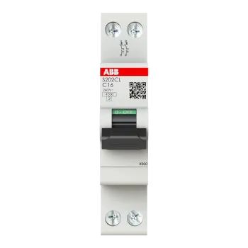 ABB S202CL-C16 | Автоматичен прекъсвач | 2P, 16A, крива C