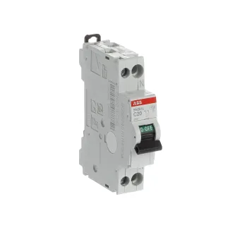 ABB SN201 L-C20 | Автоматичен прекъсвач | 1P+N, 20A, крива C, 4.5kA ABB SN201 L-C20 | Автоматичен прекъсвач | 1P+N, 20A, крива C, 4.5kA