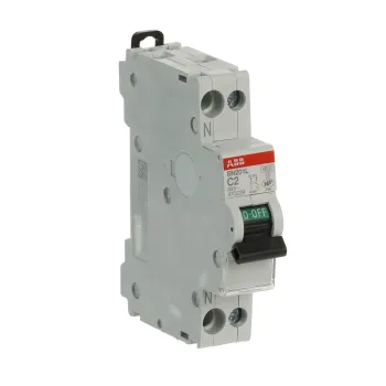 ABB SN201 L-C2-L | Автоматичен прекъсвач | 1P+N, 2A, крива C, 4.5kA ABB SN201 L-C2-L | Автоматичен прекъсвач | 1P+N, 2A, крива C, 4.5kA