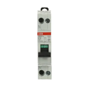 ABB SN201 L-C2-L | Автоматичен прекъсвач | 1P+N, 2A, крива C, 4.5kA