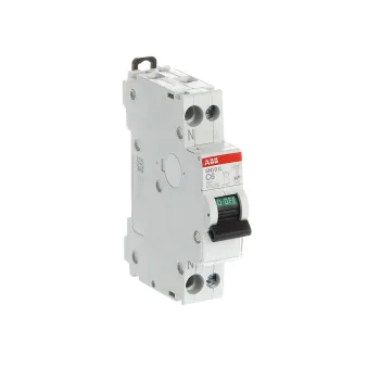 ABB SN201 L-C6-L | Автоматичен прекъсвач | 1P+N, 6A, крива C, 4.5kA ABB SN201 L-C6-L | Автоматичен прекъсвач | 1P+N, 6A, крива C, 4.5kA