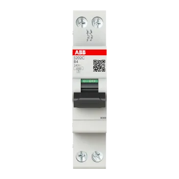 ABB S202C-B4 | Автоматичен прекъсвач | 2P, 4A, крива B
