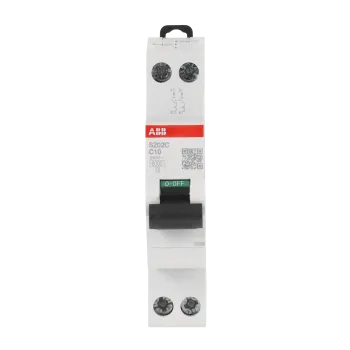ABB S202C-C10 | Автоматичен прекъсвач | 2P, 10A, крива C