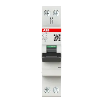 ABB S202C-C13 | Автоматичен прекъсвач | 2P, 13A, крива C