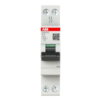 ABB S202TC-C4 | Автоматичен прекъсвач | 2P, 4A, крива C