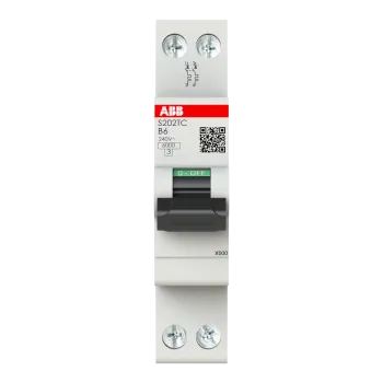 ABB S202TC-B6 | Автоматичен прекъсвач | 2P, 6A, крива B