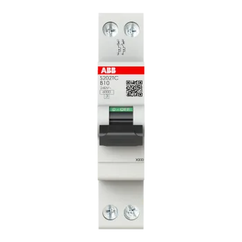 ABB S202TC-B10 | Автоматичен прекъсвач | 2P, 10A, крива B
