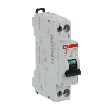 ABB SN201-C6 | Автоматичен прекъсвач | 1P+N, 6A, крива C, 6kA ABB SN201-C6 | Автоматичен прекъсвач | 1P+N, 6A, крива C, 6kA