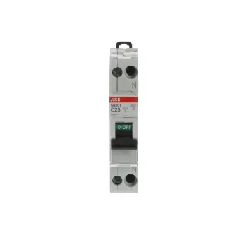 ABB SN201-C25 | Автоматичен прекъсвач | 1P+N, 25A, крива C, 6kA