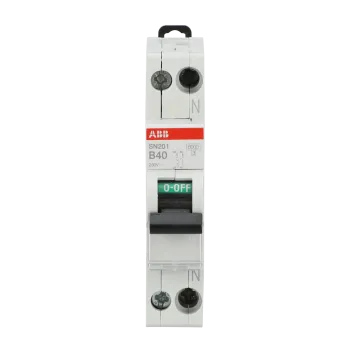 ABB SN201-B40 | Автоматичен прекъсвач | 1P+N, 40A, крива B, 6kA