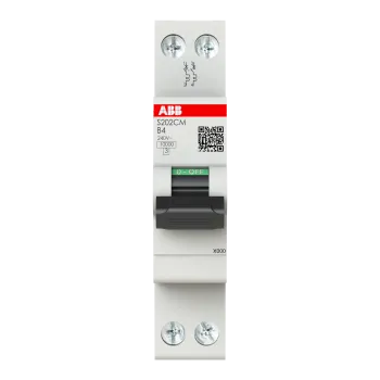 ABB S202CM-B4 | Автоматичен прекъсвач | 2P, 4A, крива B