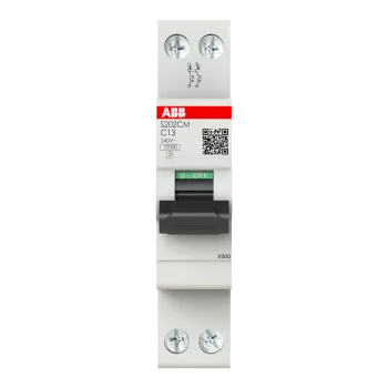 ABB S202CM-C13 | Автоматичен прекъсвач | 2P, 13A, крива C