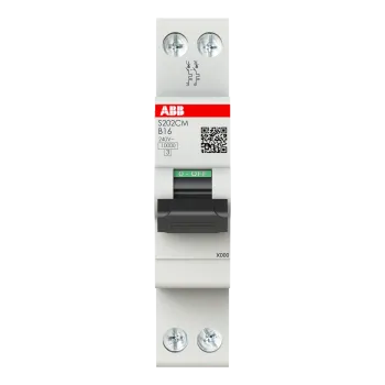 ABB S202CM-B16 | Автоматичен прекъсвач | 2P, 16A, крива B