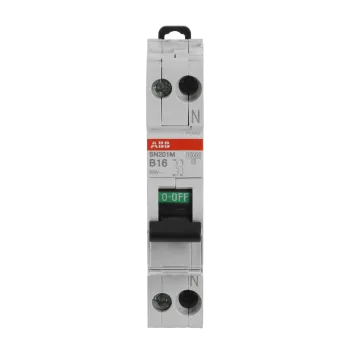 ABB SN201 M-B16 | Автоматичен прекъсвач | 1P+N, 16A, крива B, 10kA