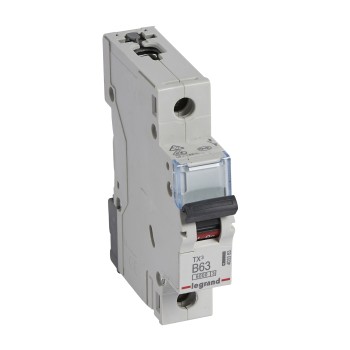 Legrand TX3 | Автоматичен прекъсвач | 1P, 63A, крива B, 6kA