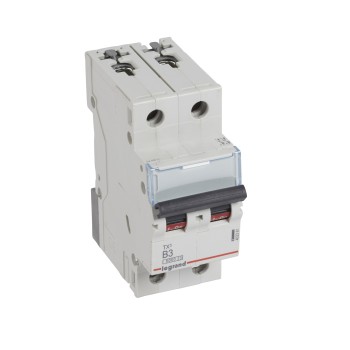 Legrand TX3 | Автоматичен прекъсвач | 2P, 3A, крива B, 6kA