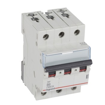 Legrand TX3 | Автоматичен прекъсвач | 3P, 6A, крива B, 6kA