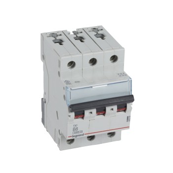 Legrand TX3 | Автоматичен прекъсвач | 3P, 8A, крива B, 6kA