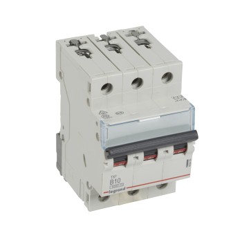 Legrand TX3 | Автоматичен прекъсвач | 3P, 10A, крива B, 6kA