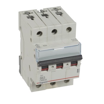 Legrand TX3 | Автоматичен прекъсвач | 3P, 63A, крива B, 6kA