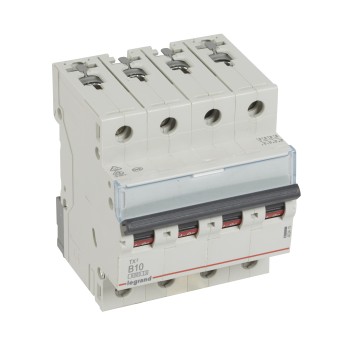 Legrand TX3 | Автоматичен прекъсвач | 4P, 10A, крива B, 6kA