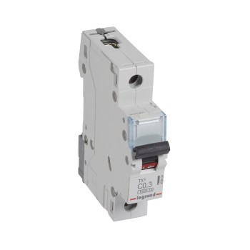Legrand TX3 | Автоматичен прекъсвач | 1P, 0.3A, крива C, 6kA