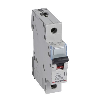 Legrand TX3 | Автоматичен прекъсвач | 1P, 10A, крива C, 6kA