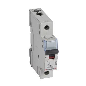 Legrand TX3 | Автоматичен прекъсвач | 1P, 50A, крива C, 6kA