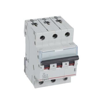 Legrand TX3 | Автоматичен прекъсвач | 3P, 0.3A, крива C, 6kA