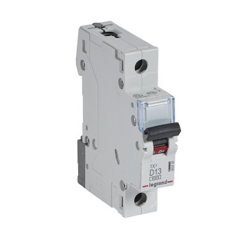 Legrand TX3 | Автоматичен прекъсвач | 1P, 13A, крива D, 6kA