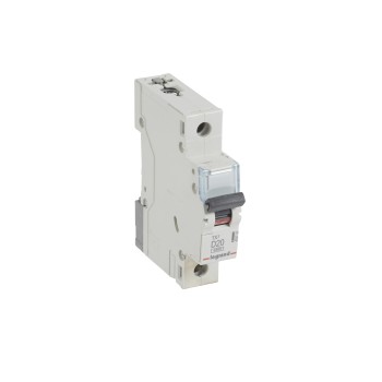 Legrand TX3 | Автоматичен прекъсвач | 1P, 20A, крива D, 6kA Legrand TX3 | Автоматичен прекъсвач | 1P, 20A, крива D, 6kA