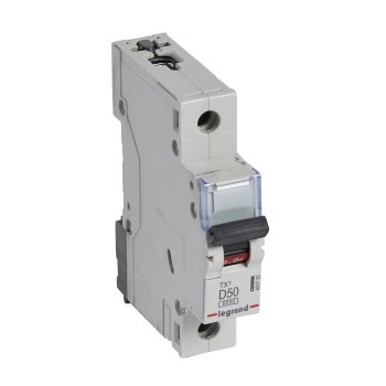 Legrand TX3 | Автоматичен прекъсвач | 1P, 50A, крива D, 6kA