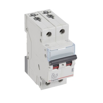 Legrand TX3 | Автоматичен прекъсвач | 2P, 0.5A, крива D, 6kA