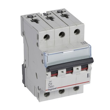Legrand TX3 | Автоматичен прекъсвач | 3P, 1A, крива D, 6kA
