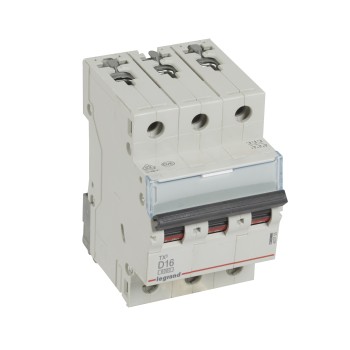 Legrand TX3 | Автоматичен прекъсвач | 3P, 16A, крива D, 6kA