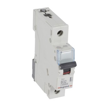 Legrand TX3 | Автоматичен прекъсвач | 1P, 32A, крива B, 10kA Legrand TX3 | Автоматичен прекъсвач | 1P, 32A, крива B, 10kA