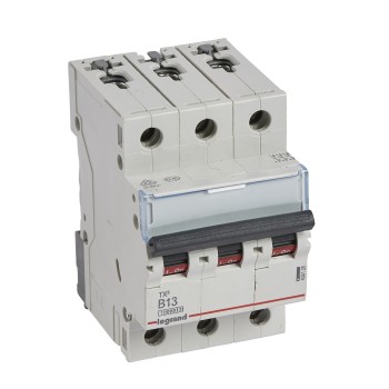 Legrand TX3 | Автоматичен прекъсвач | 3P, 13A, крива B, 10kA
