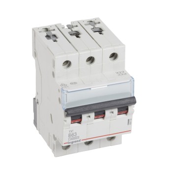 Legrand TX3 | Автоматичен прекъсвач | 3P, 63A, крива B, 10kA